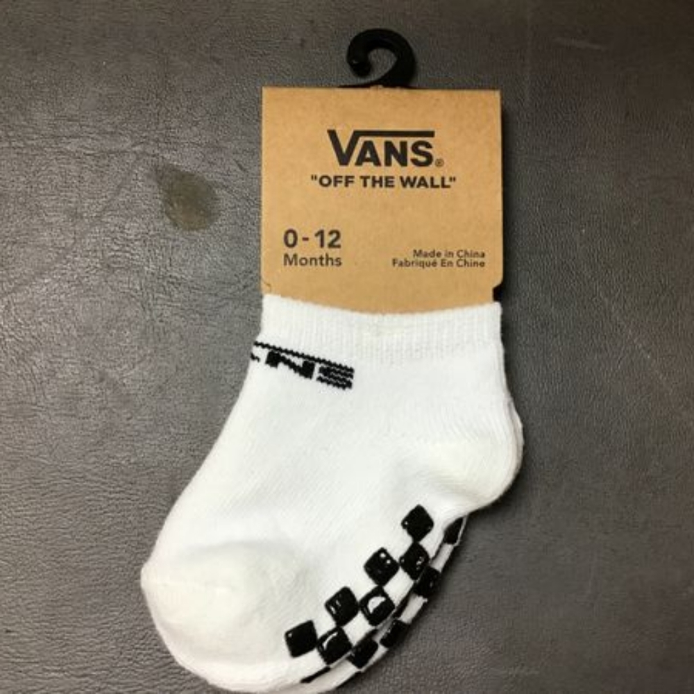 VANS Infant Classic Terry Black Non-Skid Socks NWT-Lot of 12 pairs - Picture 3 of 4